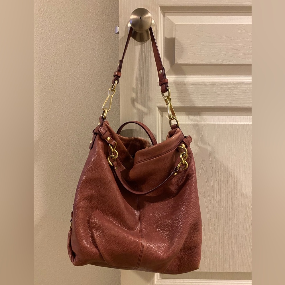 Vintage coach cancer awareness bag. Well worn